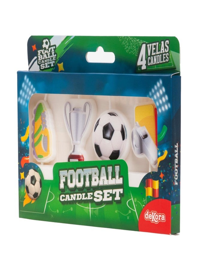 Dekora, Soccer-Themed Birthday Candles, Cake Candles Birthday, Ideal for Sports Fans Celebrations, 8 CM - Image 2